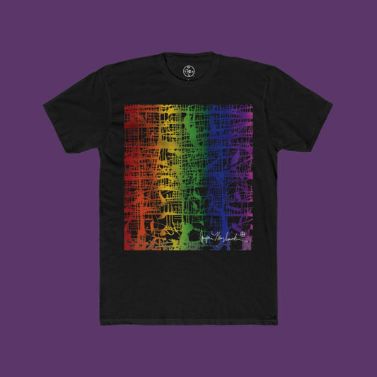 Rainbow Matrix by Jumper Maybach® - MEN'S Cotton Crew Tee - Jumper Maybach