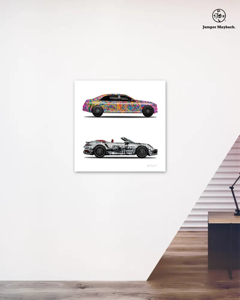 2 - Quantum Dream & Dark Matrix Cars by Jumper Maybach® (Print on Canvas) - Jumper Maybach Prints