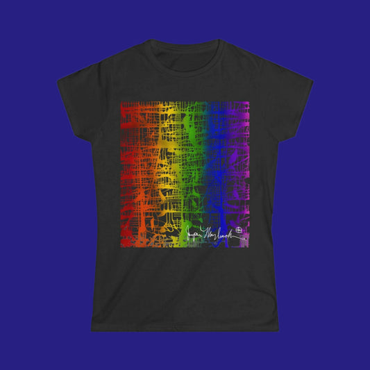 Rainbow Matrix WOMEN'S Softstyle Tee by Jumper Maybach® - Jumper Maybach