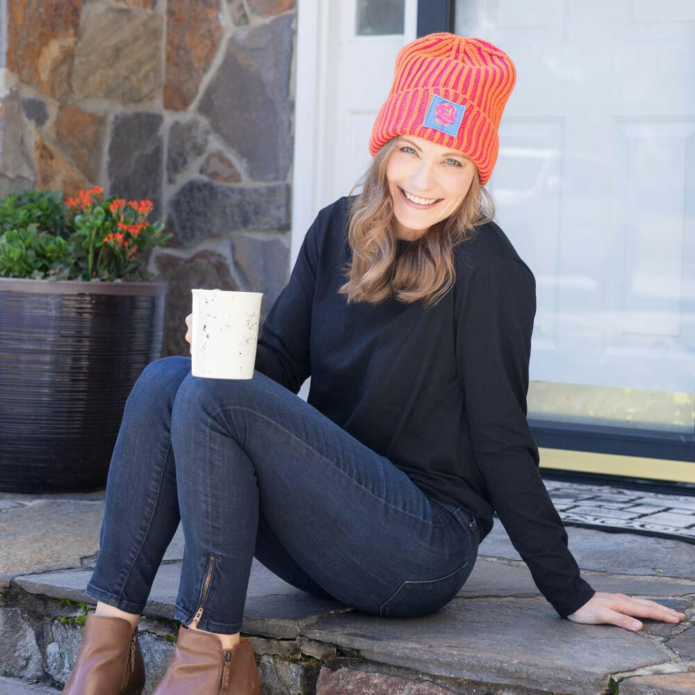 JM x BL COSMIC COLOR CONTRAST HAT | TANGERINE - Jumper Maybach