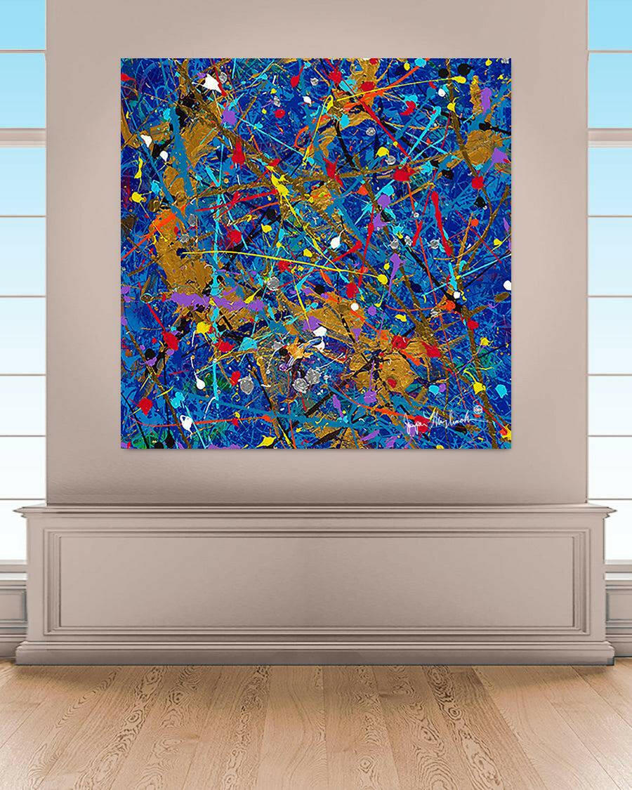 Blue Space (Embellished-Hand Signed by the Artist) - Jumper Maybach