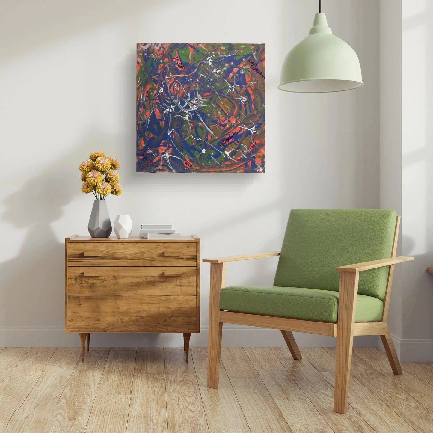 Blue Fields (Embellished Limited Edition-Hand Signed by the Artist) - Jumper Maybach