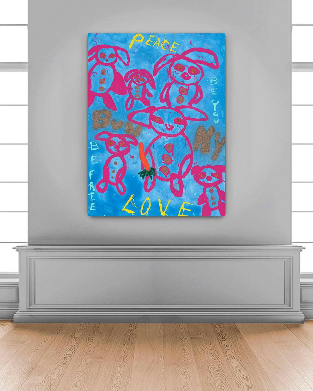 Bunny Love - Original Painting - Jumper Maybach