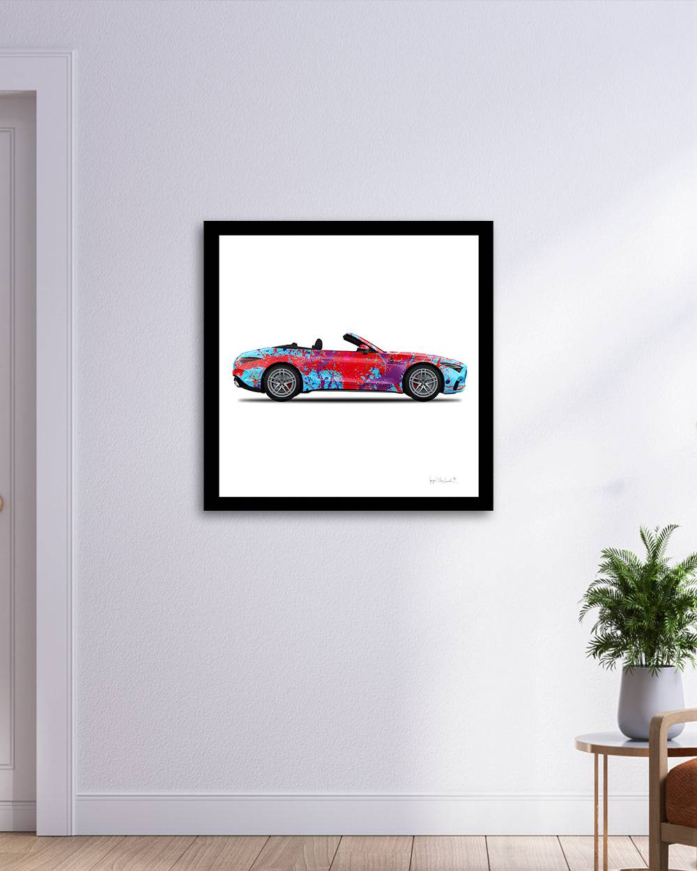 Art Car Canvas Print Dancing Queen White Wall