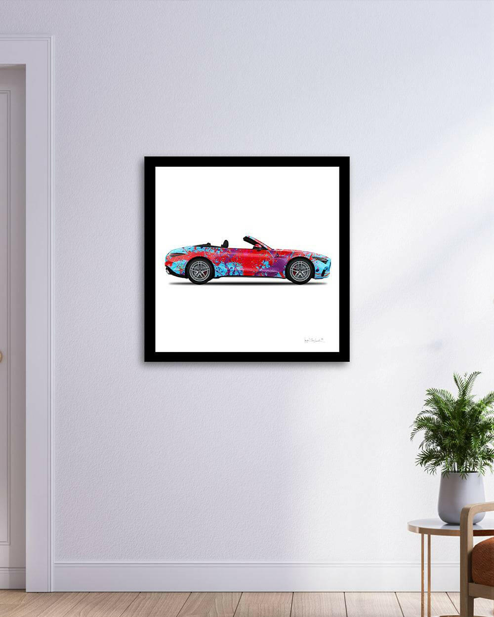 Art Car Canvas Print Dancing Queen White Wall
