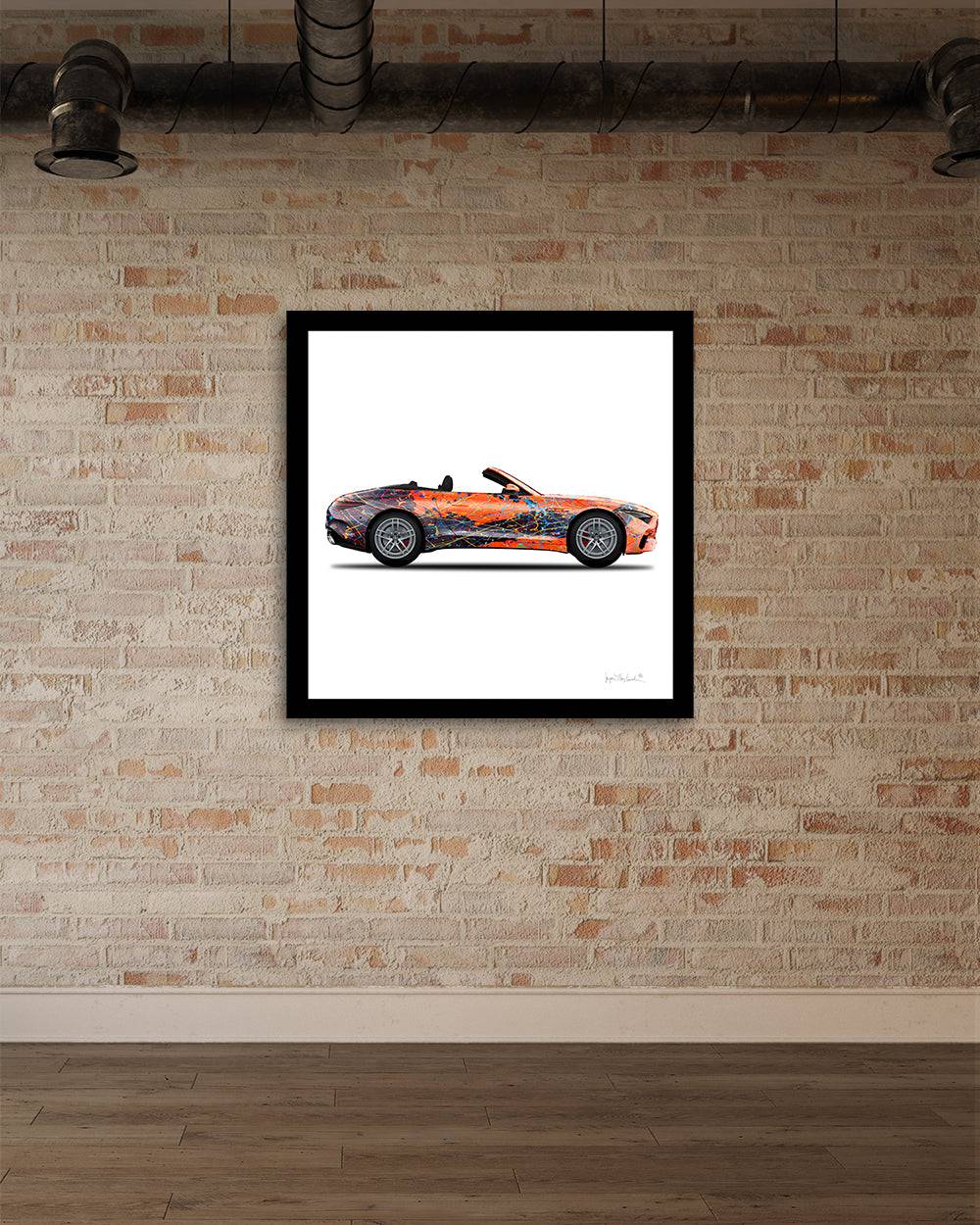 1 - Orange Eclipse Car by Jumper Maybach® (Print on Canvas)