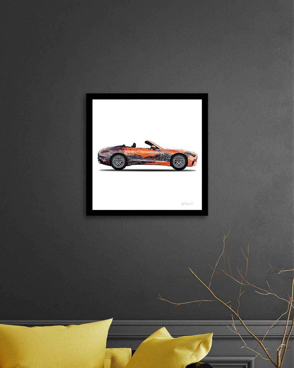 1 - Orange Eclipse Car by Jumper Maybach® (Print on Canvas)