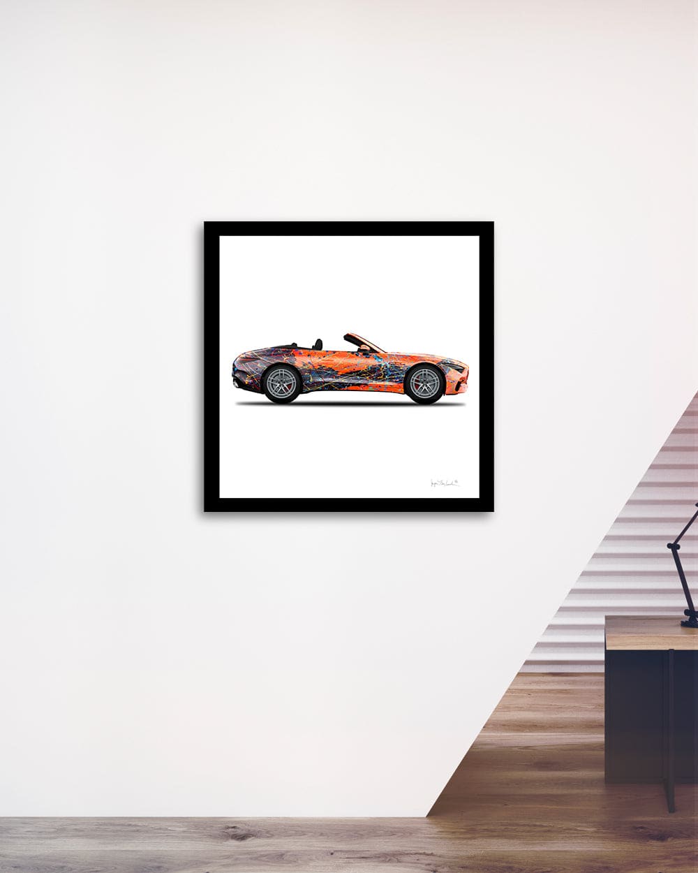 1 - Orange Eclipse Car by Jumper Maybach® (Print on Canvas)