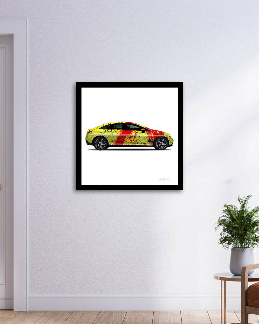 1 - Red Rocket Car by Jumper Maybach® (Print on Canvas)