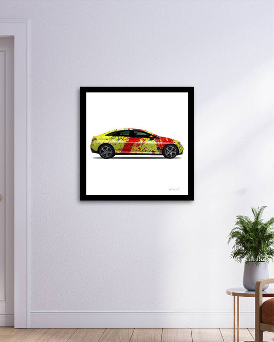 1 - Red Rocket Car by Jumper Maybach® (Print on Canvas)