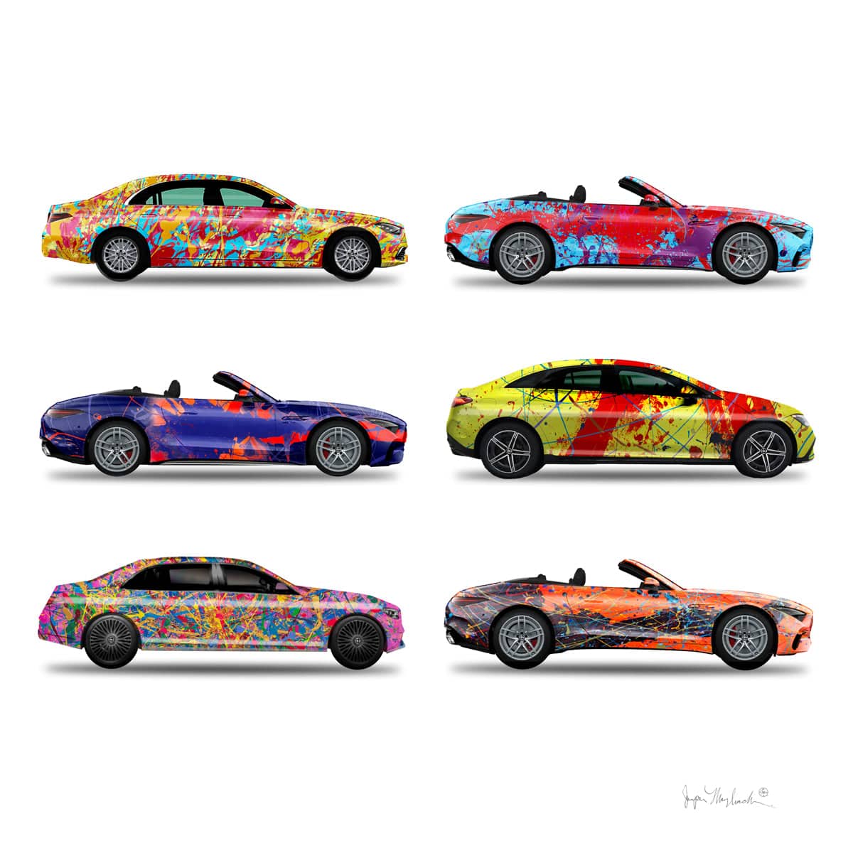 6 - Six Cars by Jumper Maybach® (Print on Paper) - Jumper Maybach