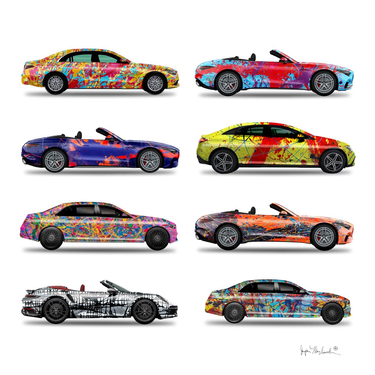 8 - Eight Cars by Jumper Maybach® (Print on Paper) - Jumper Maybach