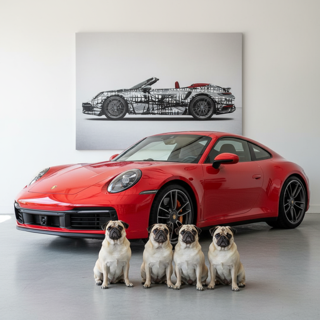 1 - Dark Matrix Car by Jumper Maybach® (Print on Canvas)