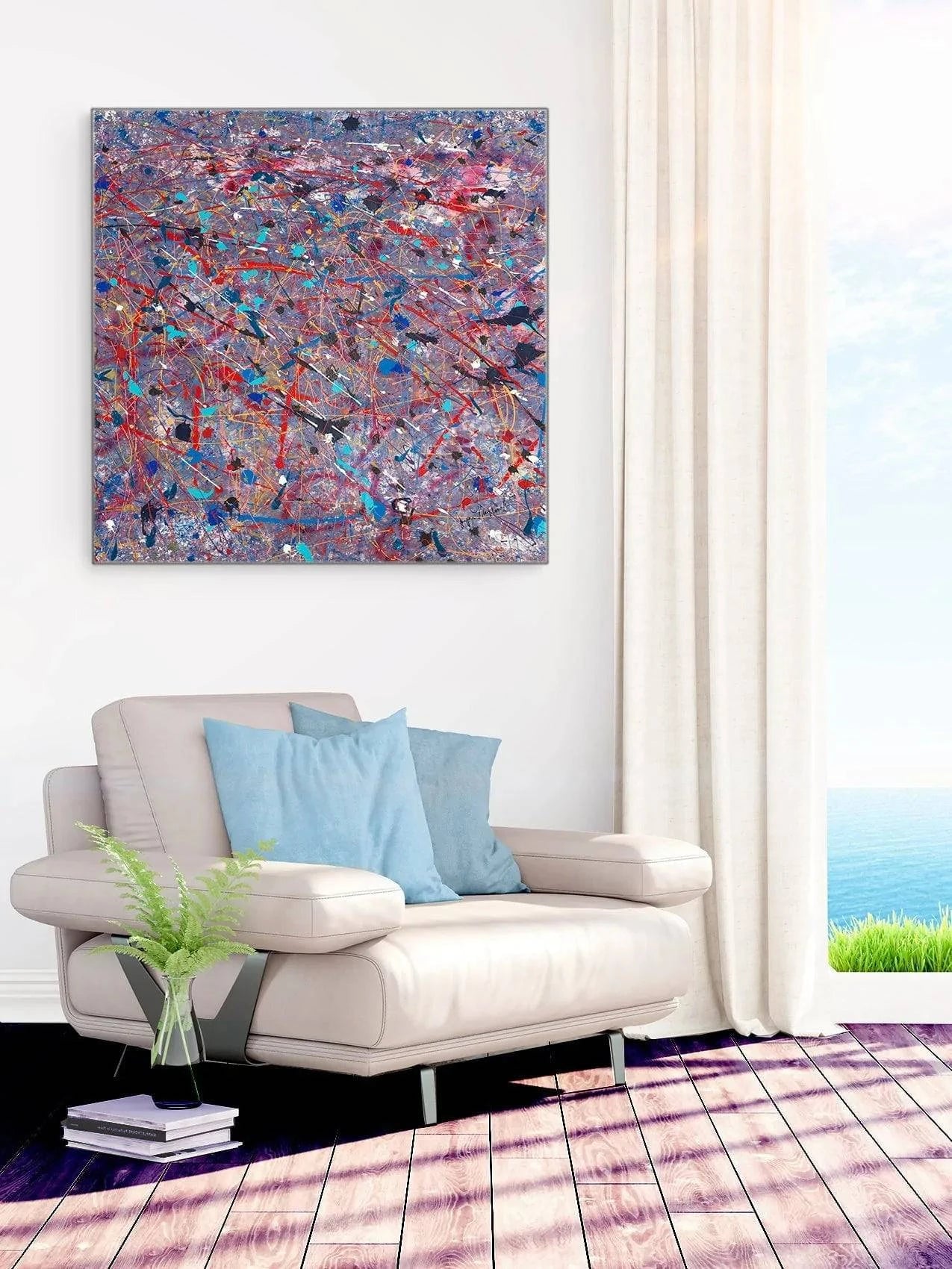 Cotton Candy Venetian Style (Embellished-Hand Signed by the Artist) - Jumper Maybach