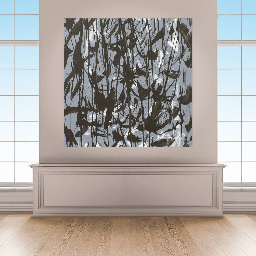 Gray Mood (Embellished-Hand Signed by the Artist) - Jumper Maybach