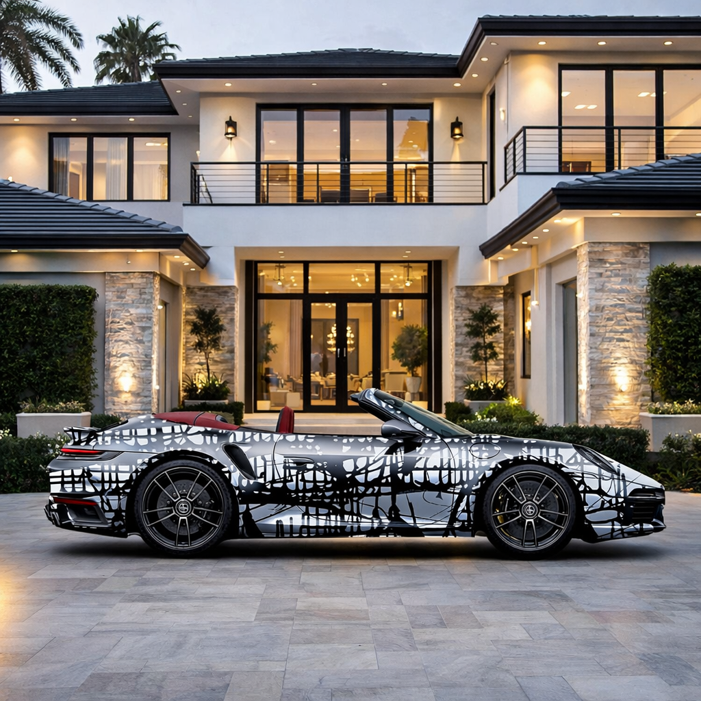 1 - Dark Matrix Car by Jumper Maybach® (Print on Canvas)