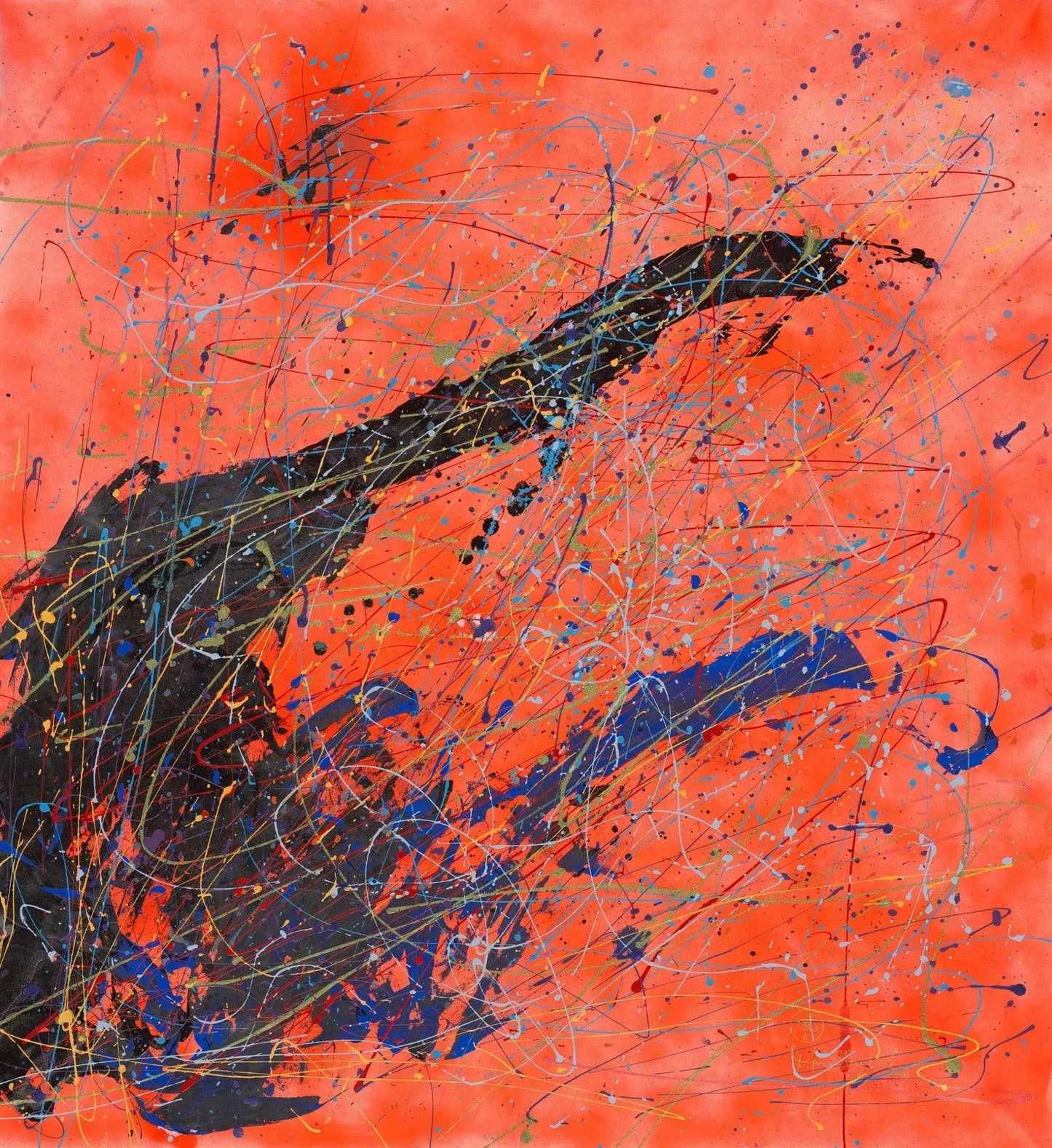 Orange Eclipse (Embellished Limited Edition-Hand Signed by the Artist)