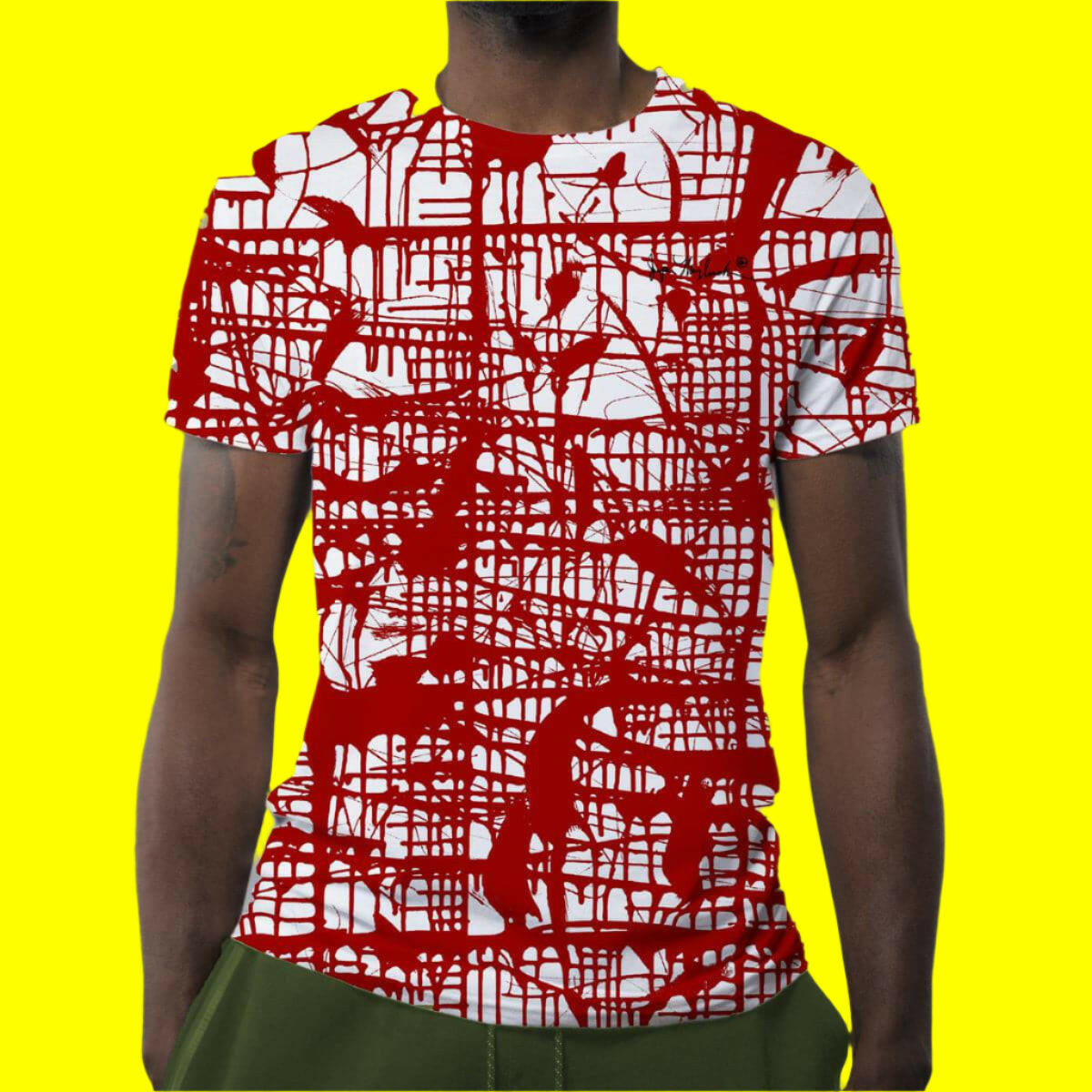 Red Matrix, MEN'S T-Shirt by Jumper Maybach® - Jumper Maybach