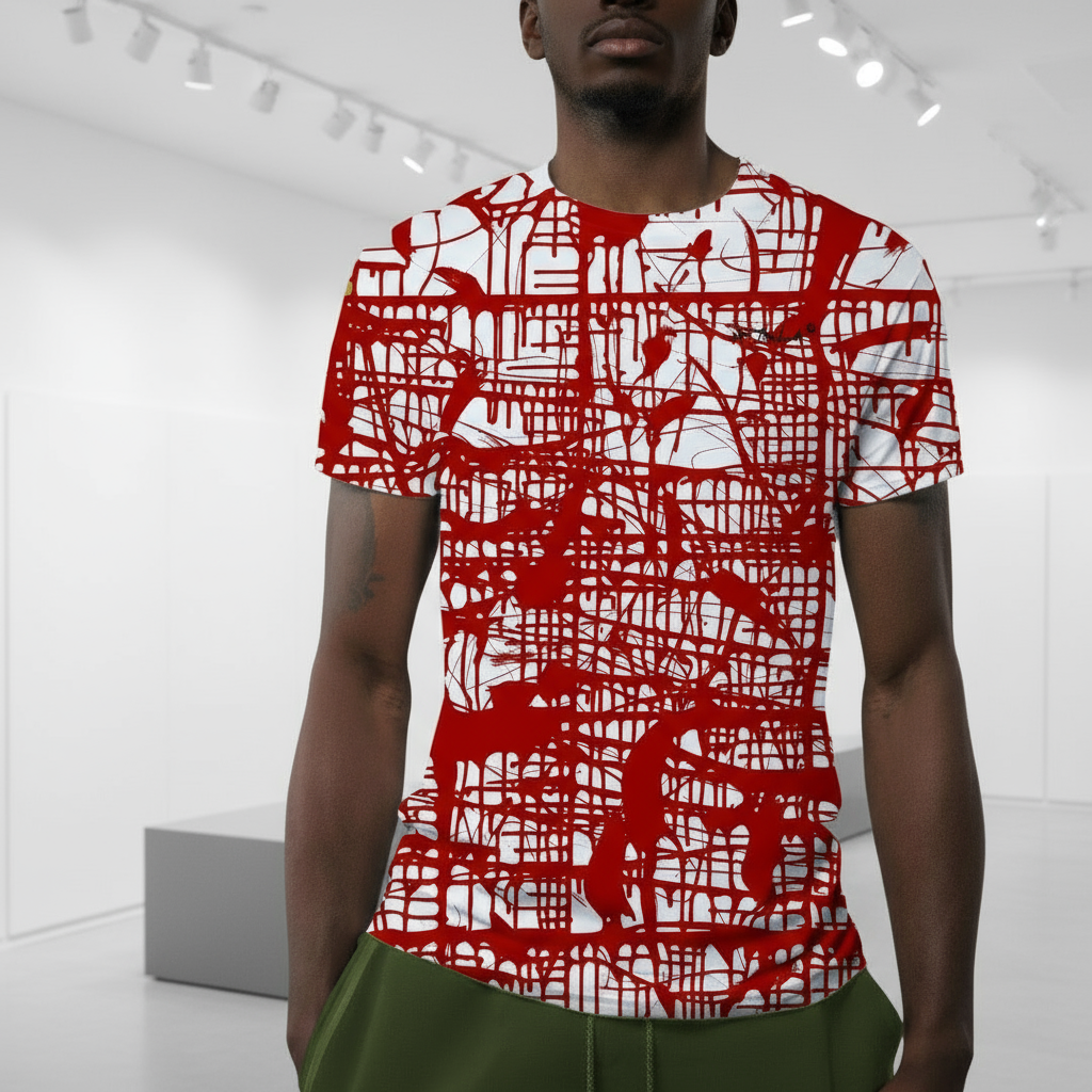 Red Matrix, MEN'S T-Shirt by Jumper Maybach®