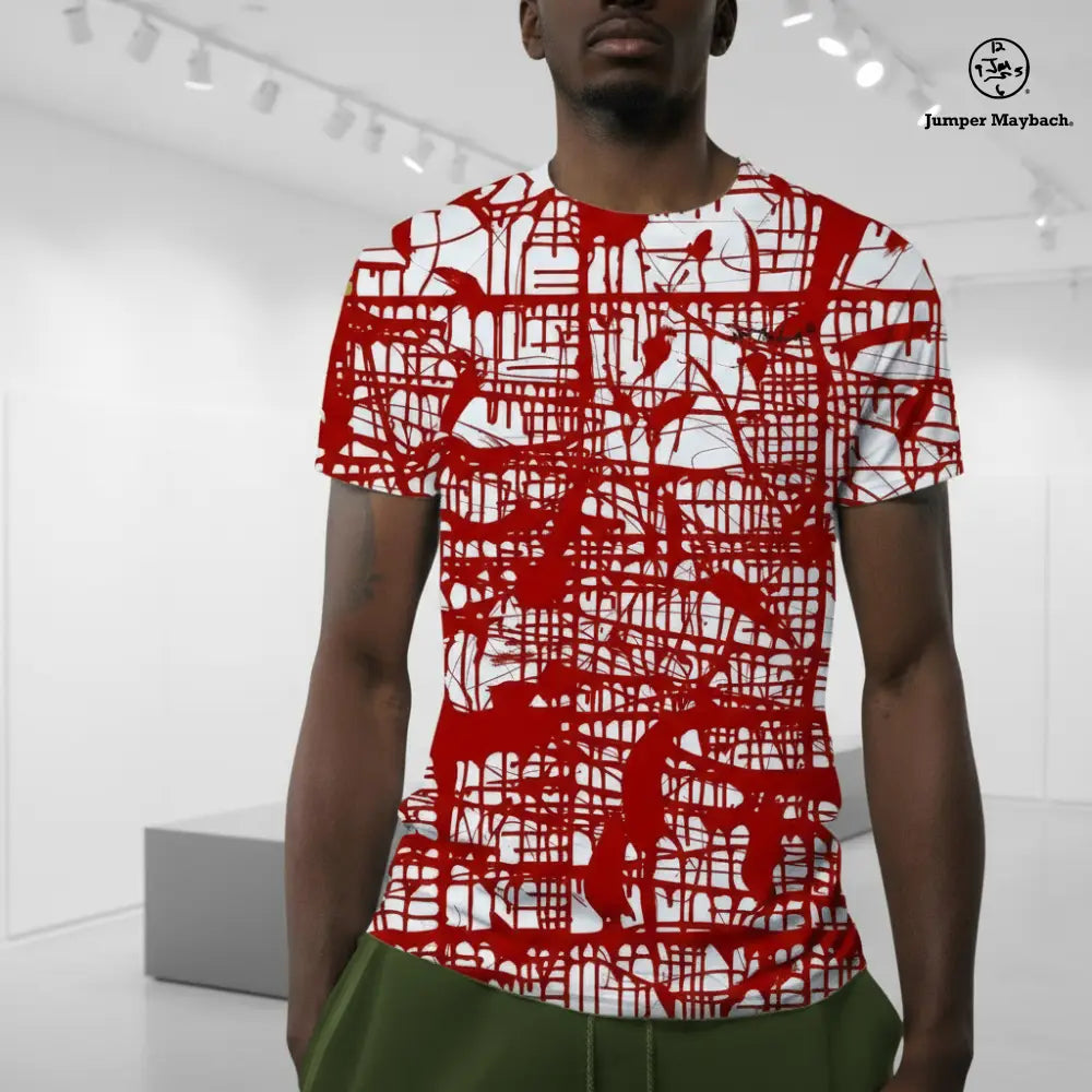 Red Matrix, MEN'S T-Shirt by Jumper Maybach® - Jumper Maybach