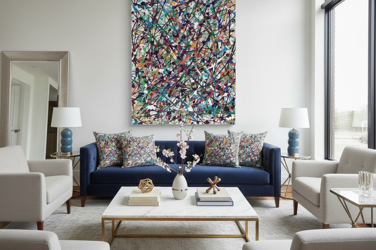 Endless Asteroid Playground - Original Painting