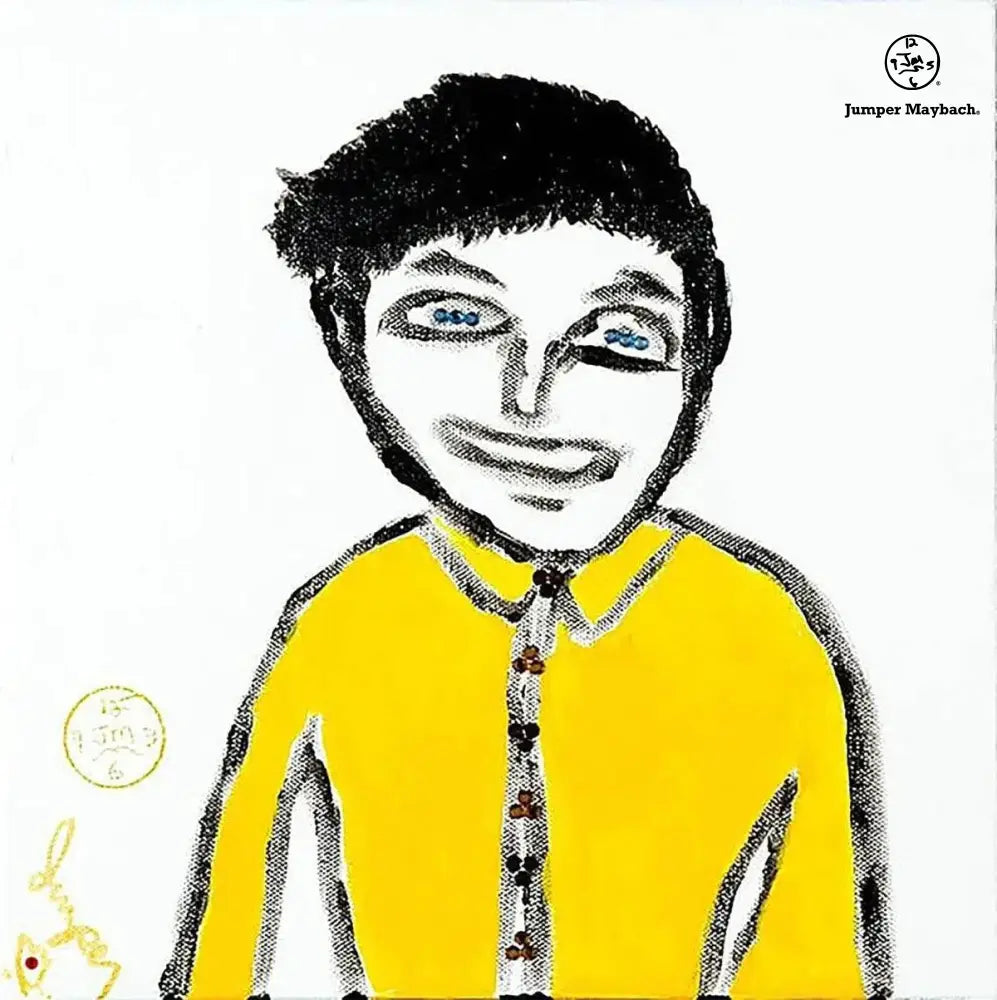 Blue Eyes Metro Man - Original Painting - SOLD - Jumper Maybach Artwork