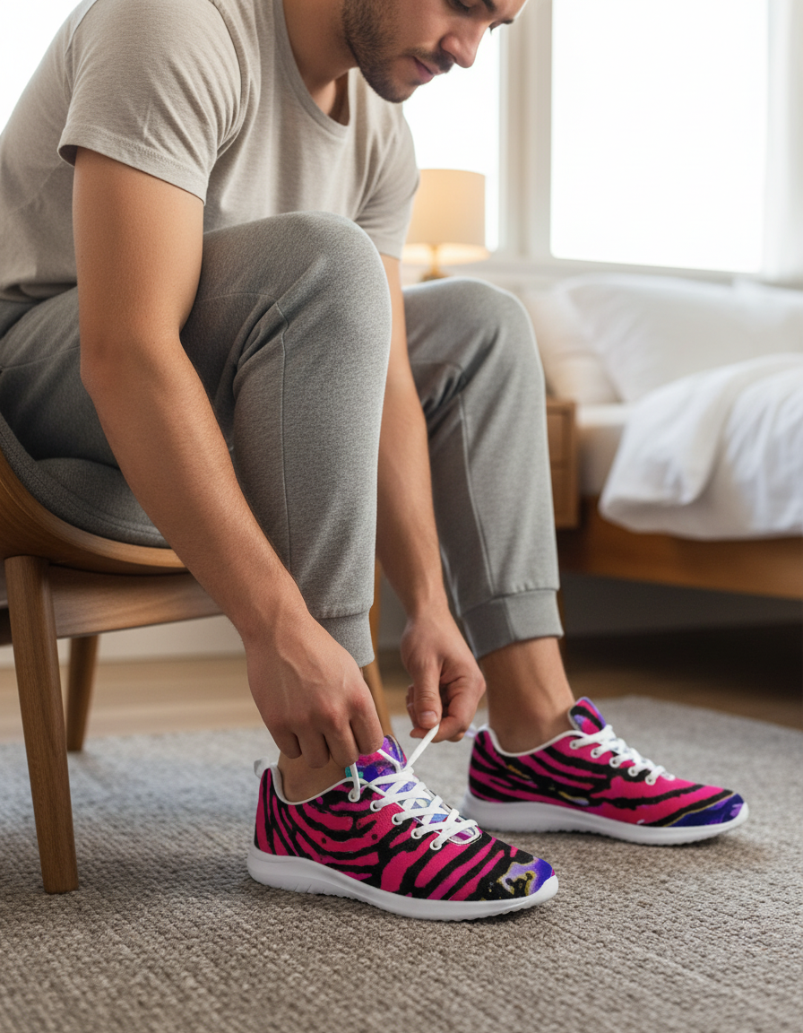 Cotton Candy Rose Men's Athletic Shoe by Jumper Maybach® - Jumper Maybach