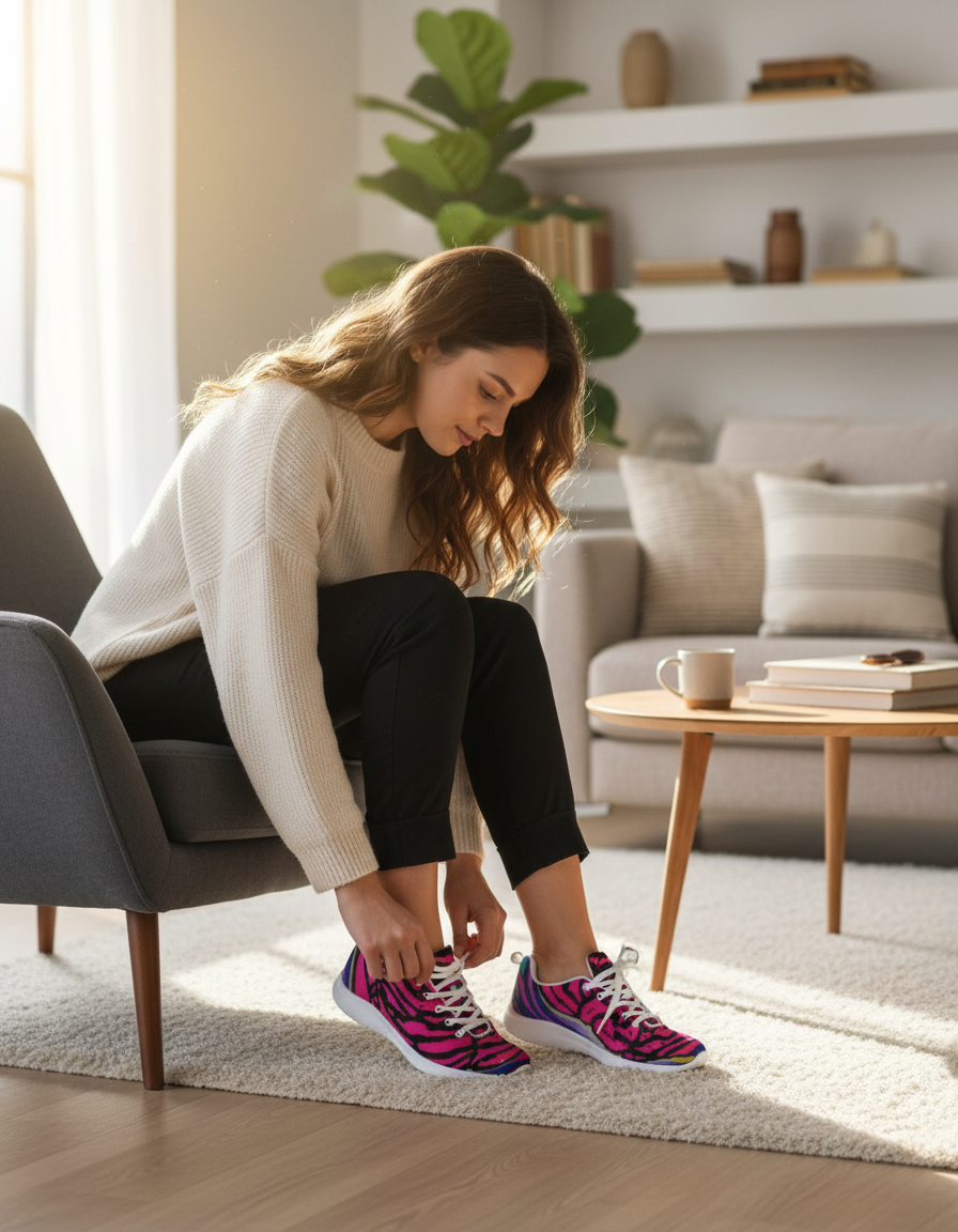 Cotton Candy Rose Women's Athletic Shoe by Jumper Maybach® - Jumper Maybach