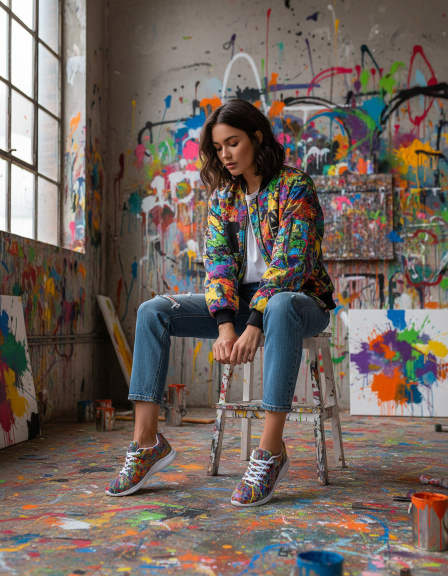 Infinite Candy Quasar Women's Athletic Shoe by Jumper Maybach® - Jumper Maybach