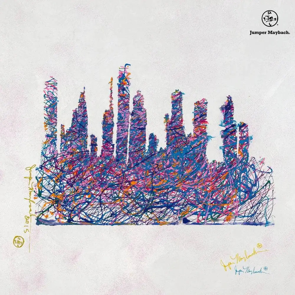 Houston Skyline Day (Print on Canvas) - Jumper Maybach Prints