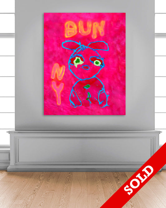 Bunny - Original Painting SOLD - Jumper Maybach