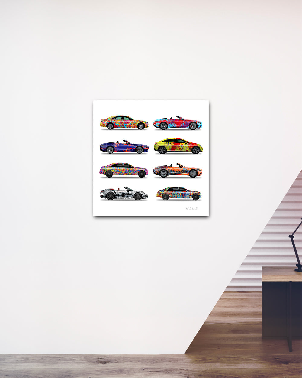8 - Eight Cars by Jumper Maybach® (Print on Canvas) - Jumper Maybach