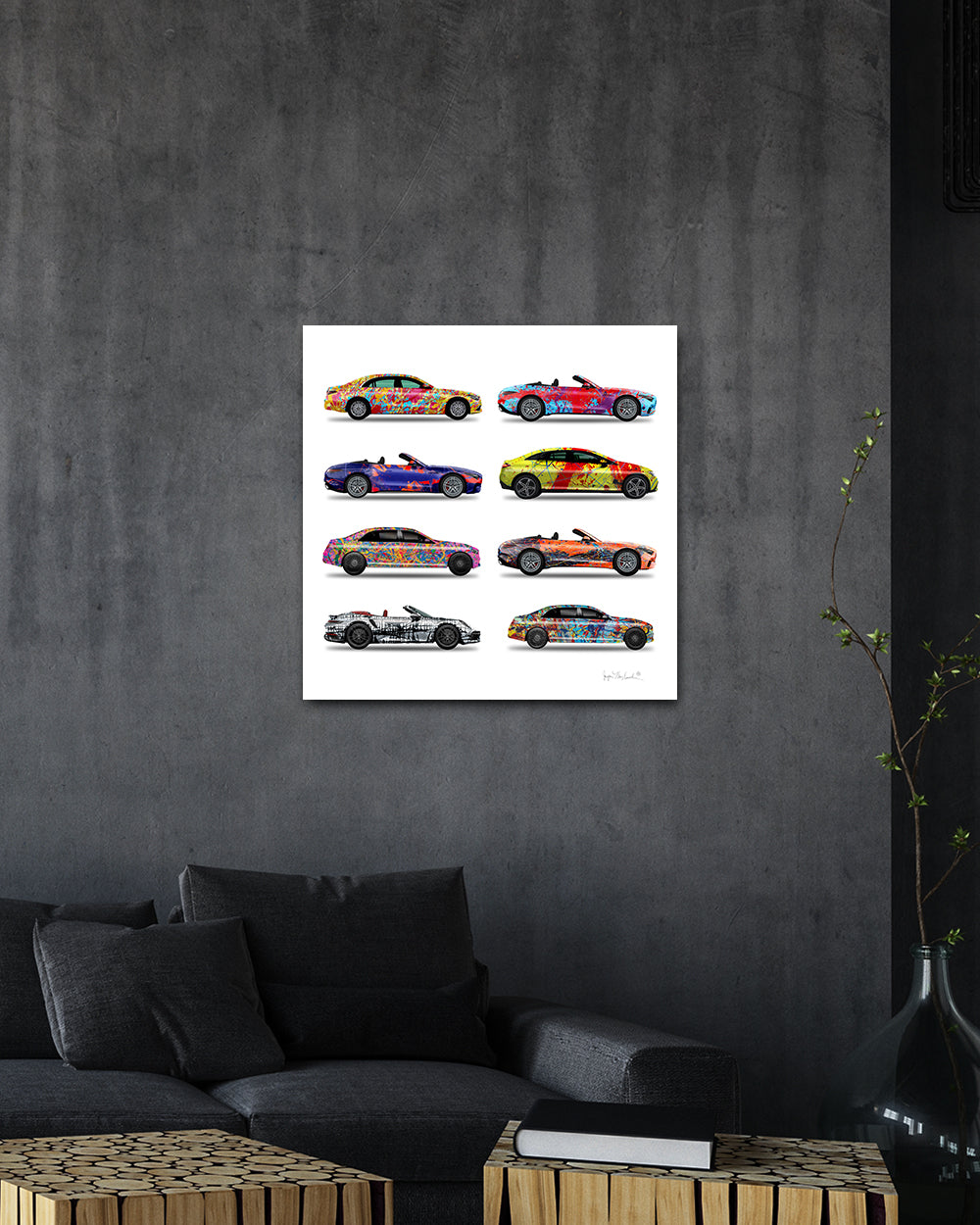 8 - Eight Cars by Jumper Maybach® (Print on Canvas) - Jumper Maybach