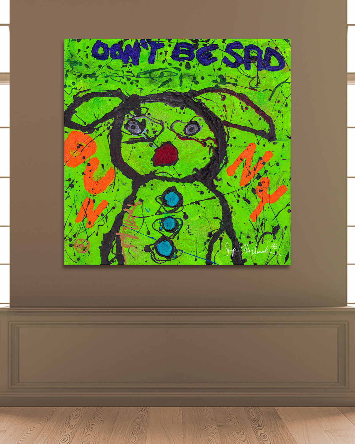 Don't Be Sad Bunny (Print on Canvas) - Jumper Maybach