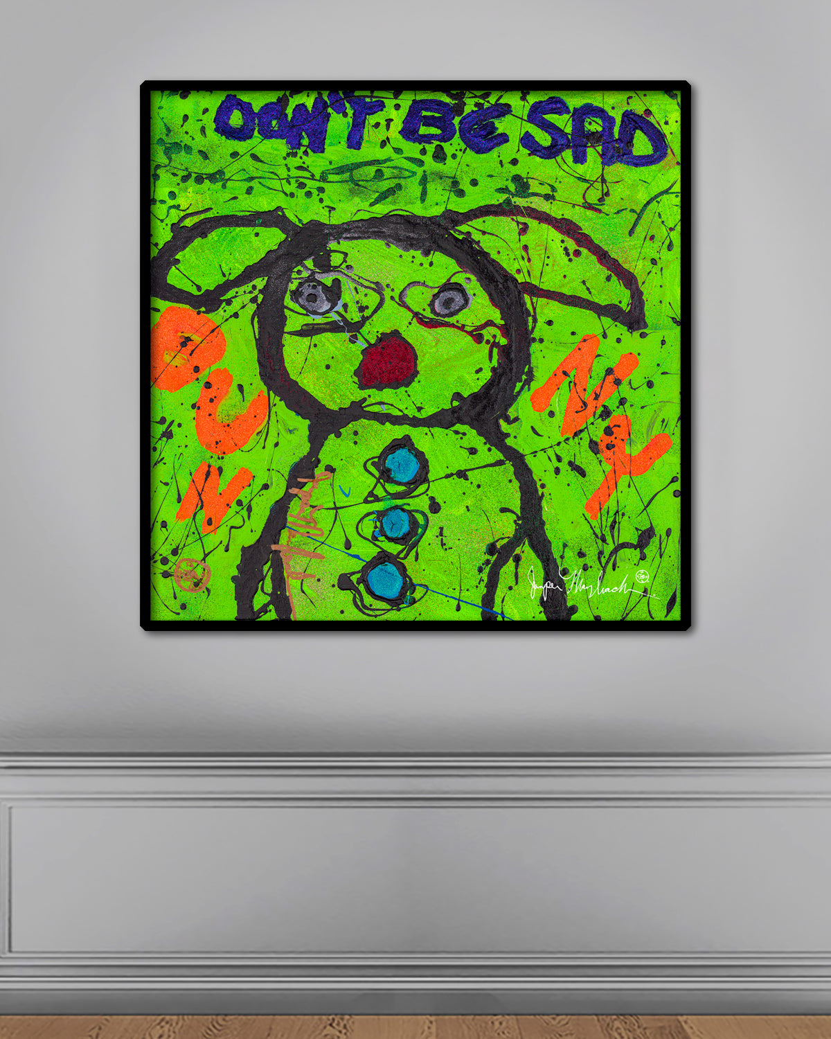 Don't Be Sad Bunny (Print on Canvas) - Jumper Maybach