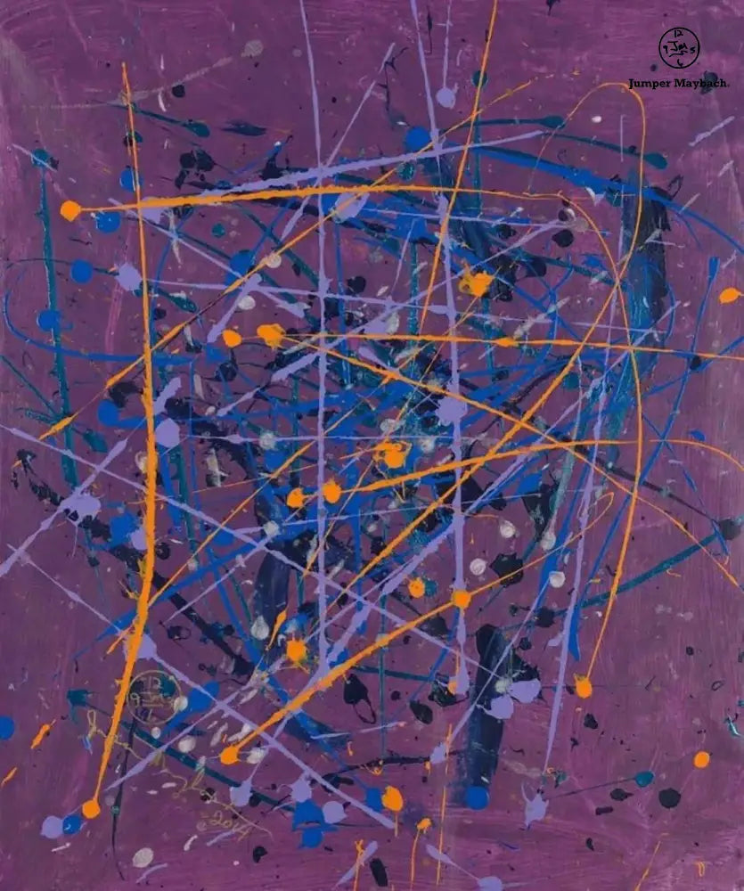 Plum Universe #1 - Original Painting - Jumper Maybach Artwork