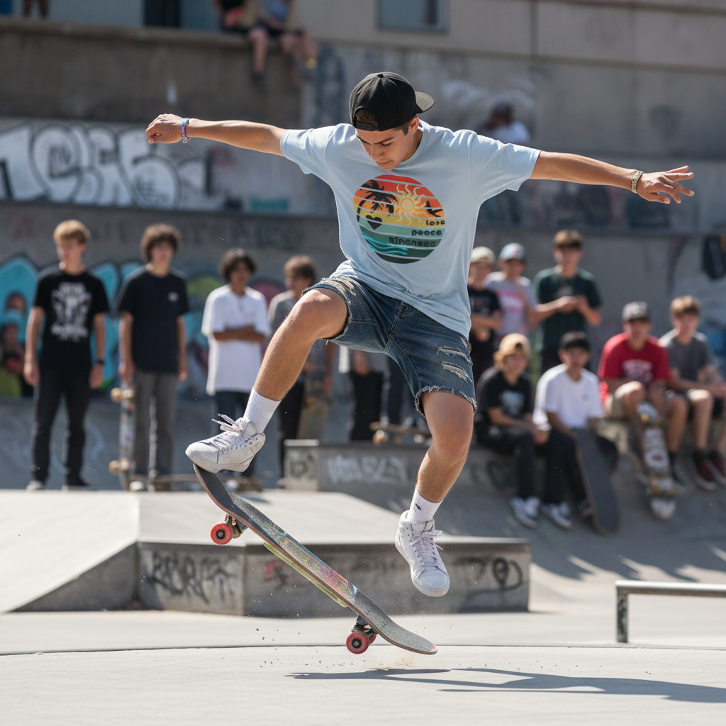 Retro Surfer Style T-Shirt by Jumper Maybach®