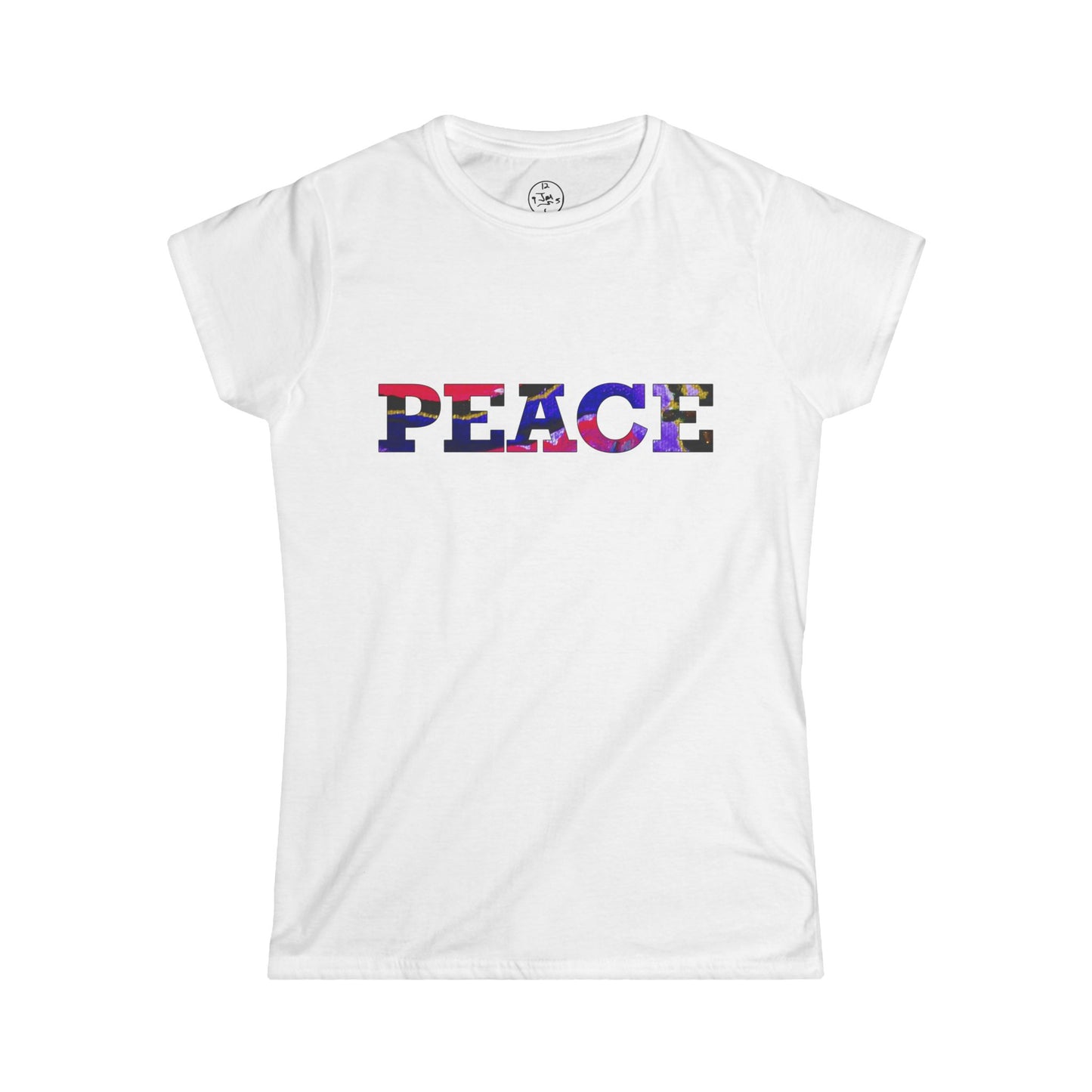 Jumper Maybach®'s Cotton Candy ROSE "PEACE" Women's Softstyle Tee - Jumper Maybach