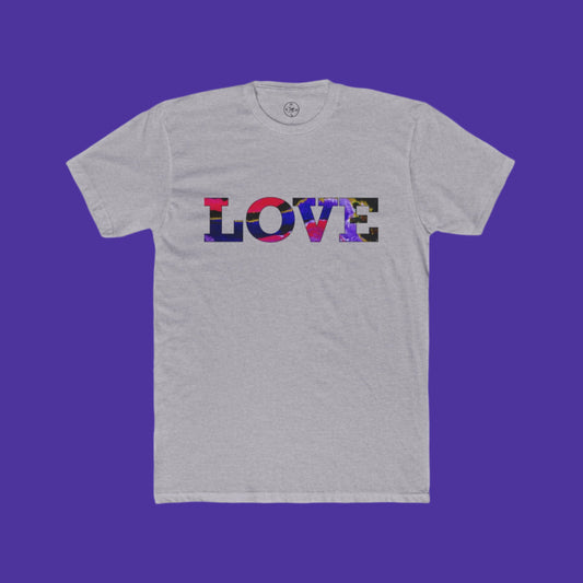 Jumper Maybach®'s Cotton Candy Rose "LOVE" MEN'S Cotton Crew Tee - Jumper Maybach