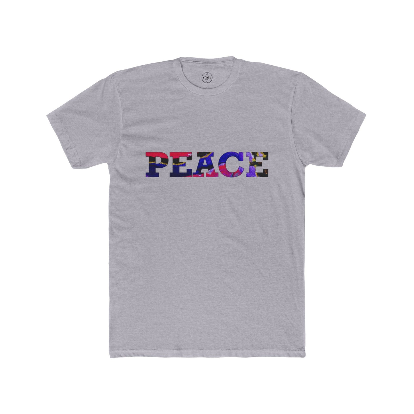Jumper Maybach®'s Cotton Candy Rose "PEACE" Men's Cotton Crew Tee - Jumper Maybach