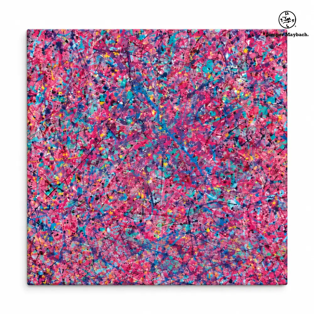 Quantum Analysis embellished canvas - studio view