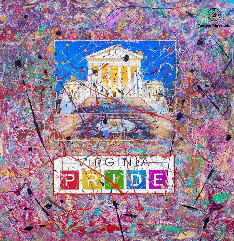 Virginia Pride #1 - Original Painting - SOLD - Jumper Maybach Artwork