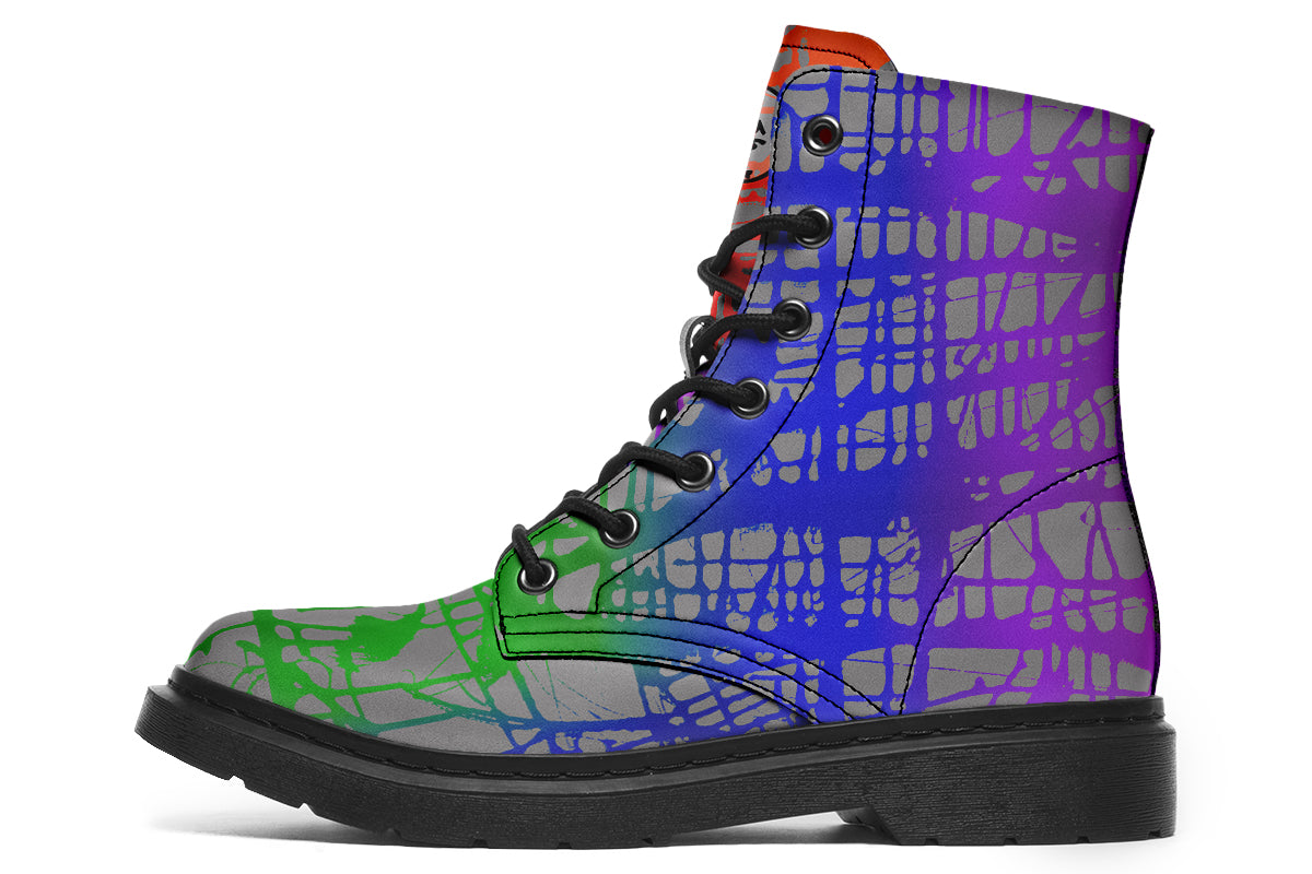 Rainbow Matrix Boots