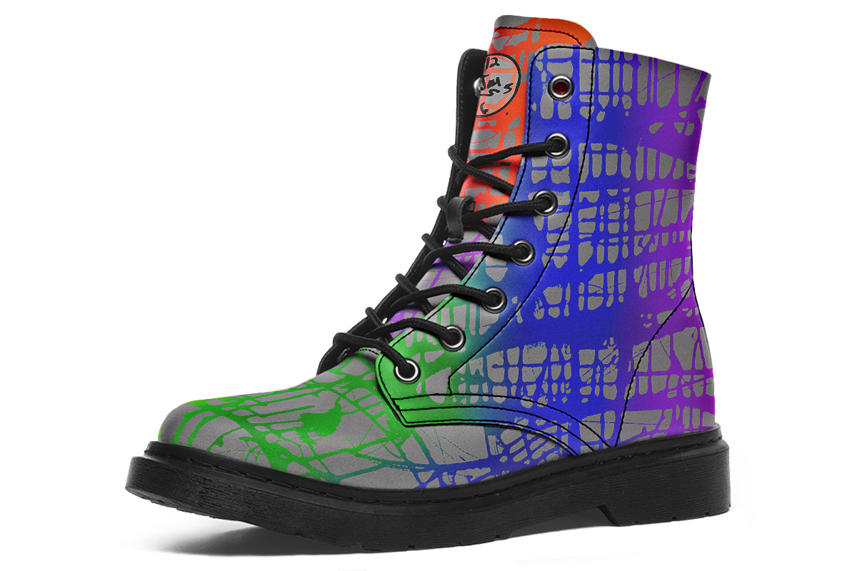 Rainbow Matrix Boots