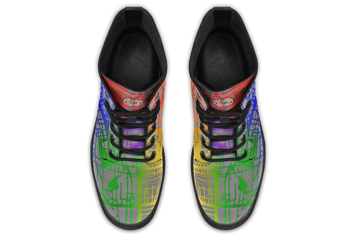 Rainbow Matrix Boots