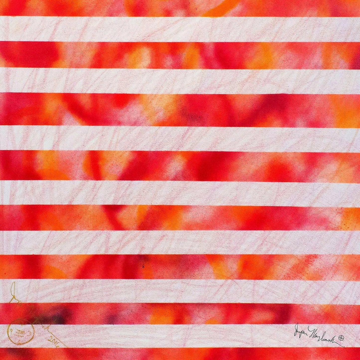 Artopia flag (Embellished-Hand Signed by the Artist) - Jumper Maybach