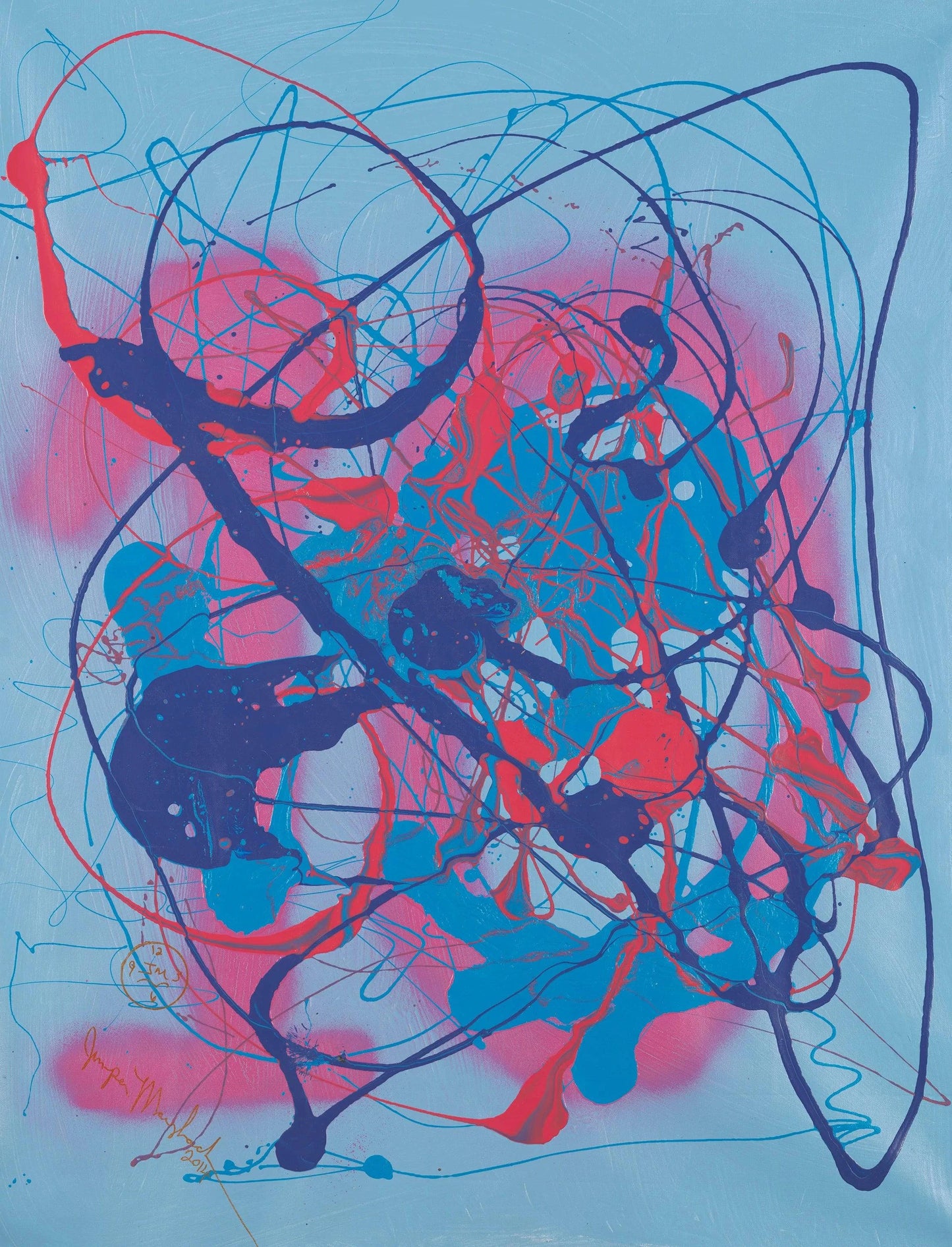 Blue Cosmo - Original Painting - Jumper Maybach