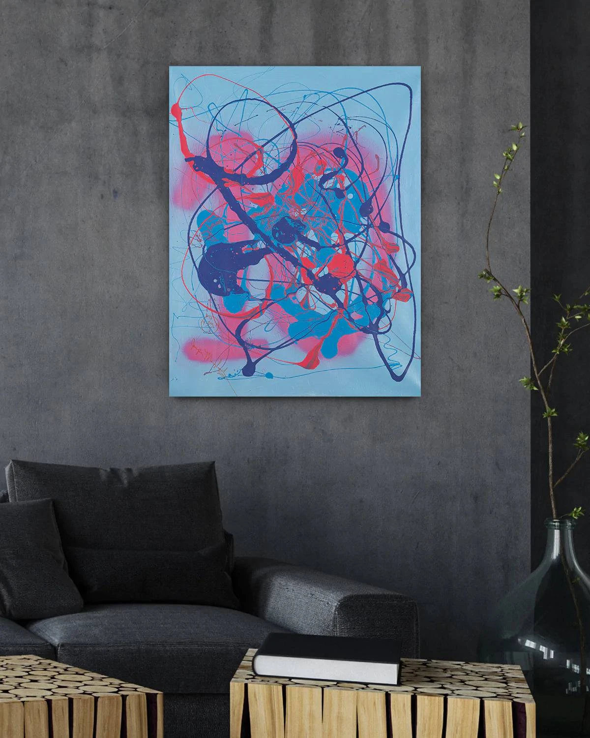 Blue Cosmo - Original Painting - Jumper Maybach