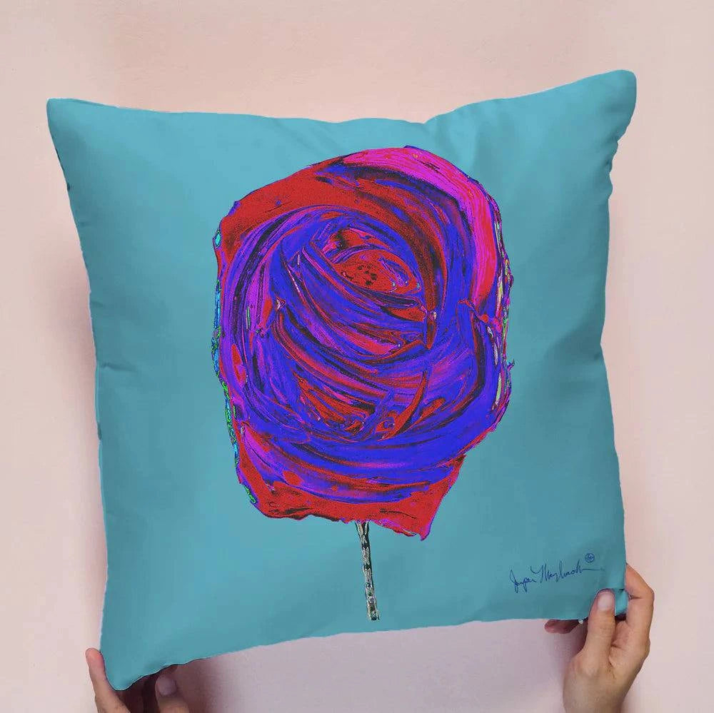 Cosmic Cherry and Blueberry Pillow Indoor/Outdoor-Double Sided Print by Jumper Maybach®.