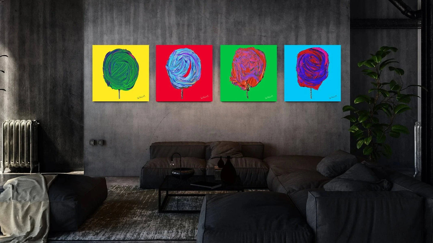 Cosmic Cherry Cotton Candy (Print on Canvas) - Jumper Maybach